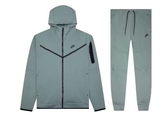 Nike Sportswear Tech Fleece Hoodie & Joggers Set Mica Green 