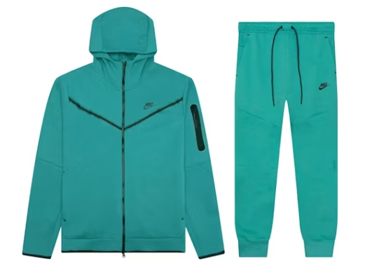 Nike Sportswear Tech Fleece Hoodie & Joggers Set Mineral Teal 
