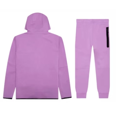 Nike Sportswear Tech Fleece Hoodie & Joggers Set Violet Shock  02
