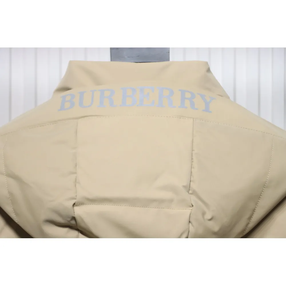 Top Quality Burberry 22FW Hooded Down Jacket Beige 