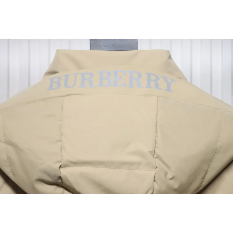 Top Quality Burberry 22FW Hooded Down Jacket Beige 