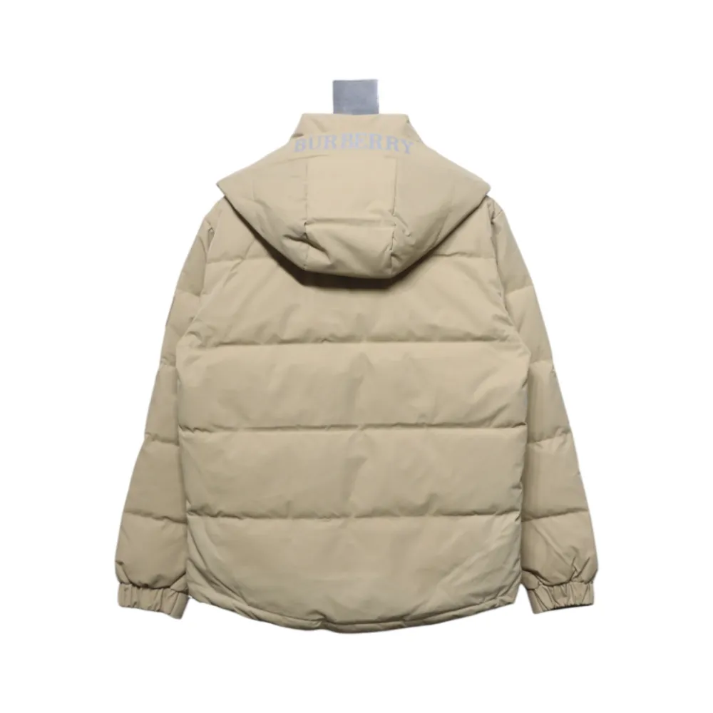 Top Quality Burberry 22FW Hooded Down Jacket Beige 