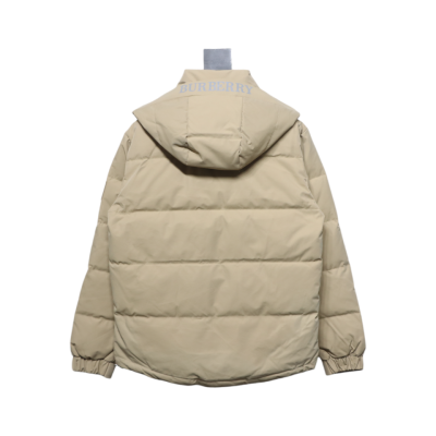 Top Quality Burberry 22FW Hooded Down Jacket Beige  02