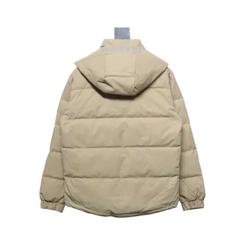 Top Quality Burberry 22FW Hooded Down Jacket Beige 