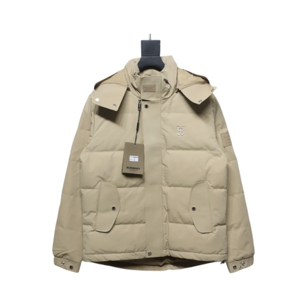 Top Quality Burberry 22FW Hooded Down Jacket Beige 