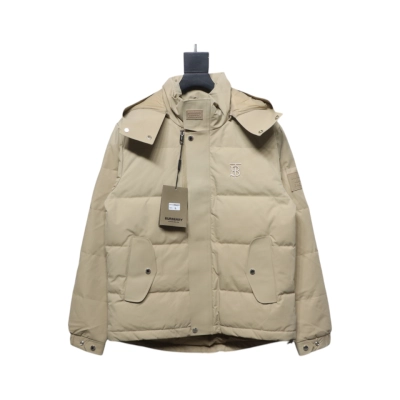 Top Quality Burberry 22FW Hooded Down Jacket Beige  01