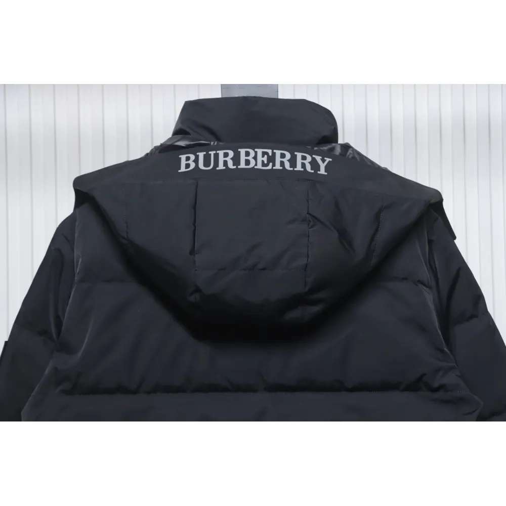 Top Quality Burberry 22FW Hooded Down Jacket Black 