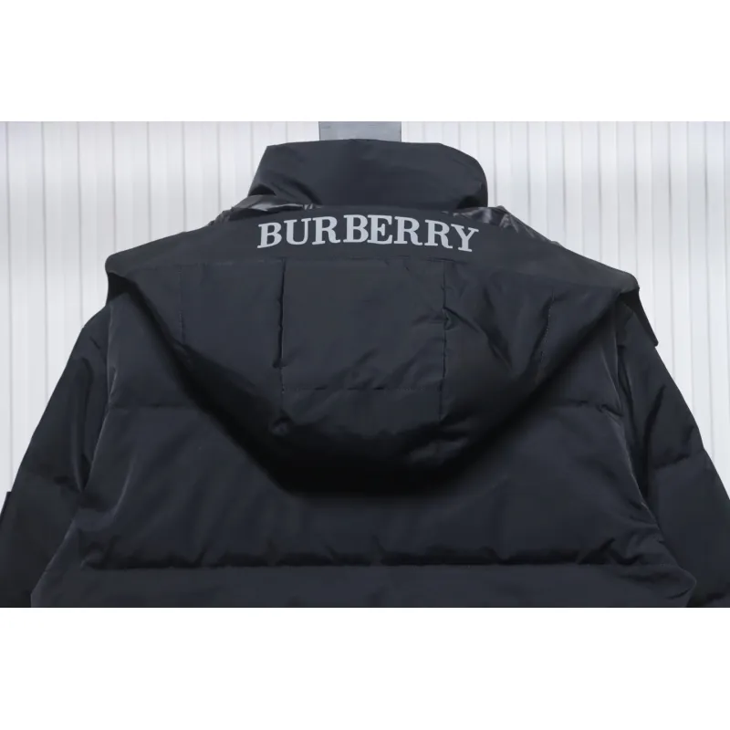Top Quality Burberry 22FW Hooded Down Jacket Black 