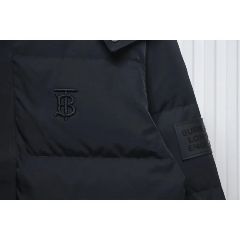 Top Quality Burberry 22FW Hooded Down Jacket Black 