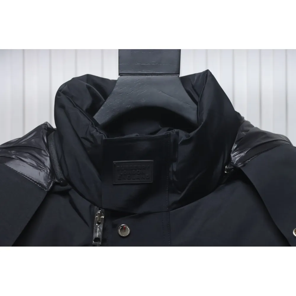 Top Quality Burberry 22FW Hooded Down Jacket Black 