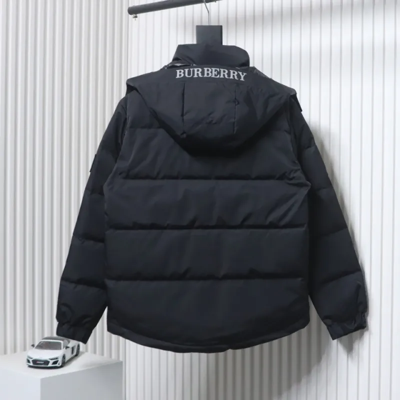 Top Quality Burberry 22FW Hooded Down Jacket Black 