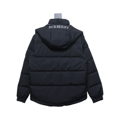 Top Quality Burberry 22FW Hooded Down Jacket Black  02