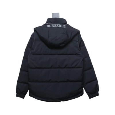 Top Quality Burberry 22FW Hooded Down Jacket Black  02