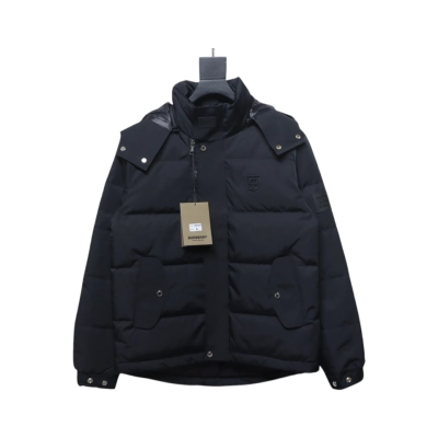 Top Quality Burberry 22FW Hooded Down Jacket Black  01