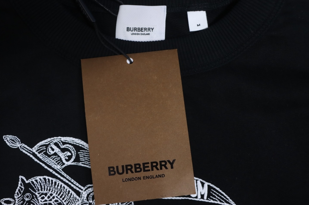      Burberry Darby EKD Black Cotton Sweatshirt 