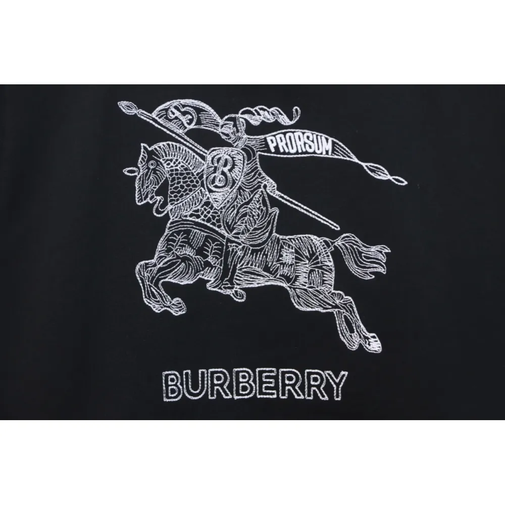 Top Quality  Burberry Darby EKD Black Cotton Sweatshirt 