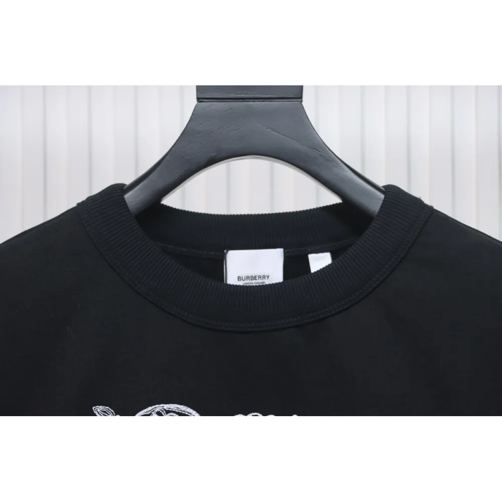 Top Quality  Burberry Darby EKD Black Cotton Sweatshirt 