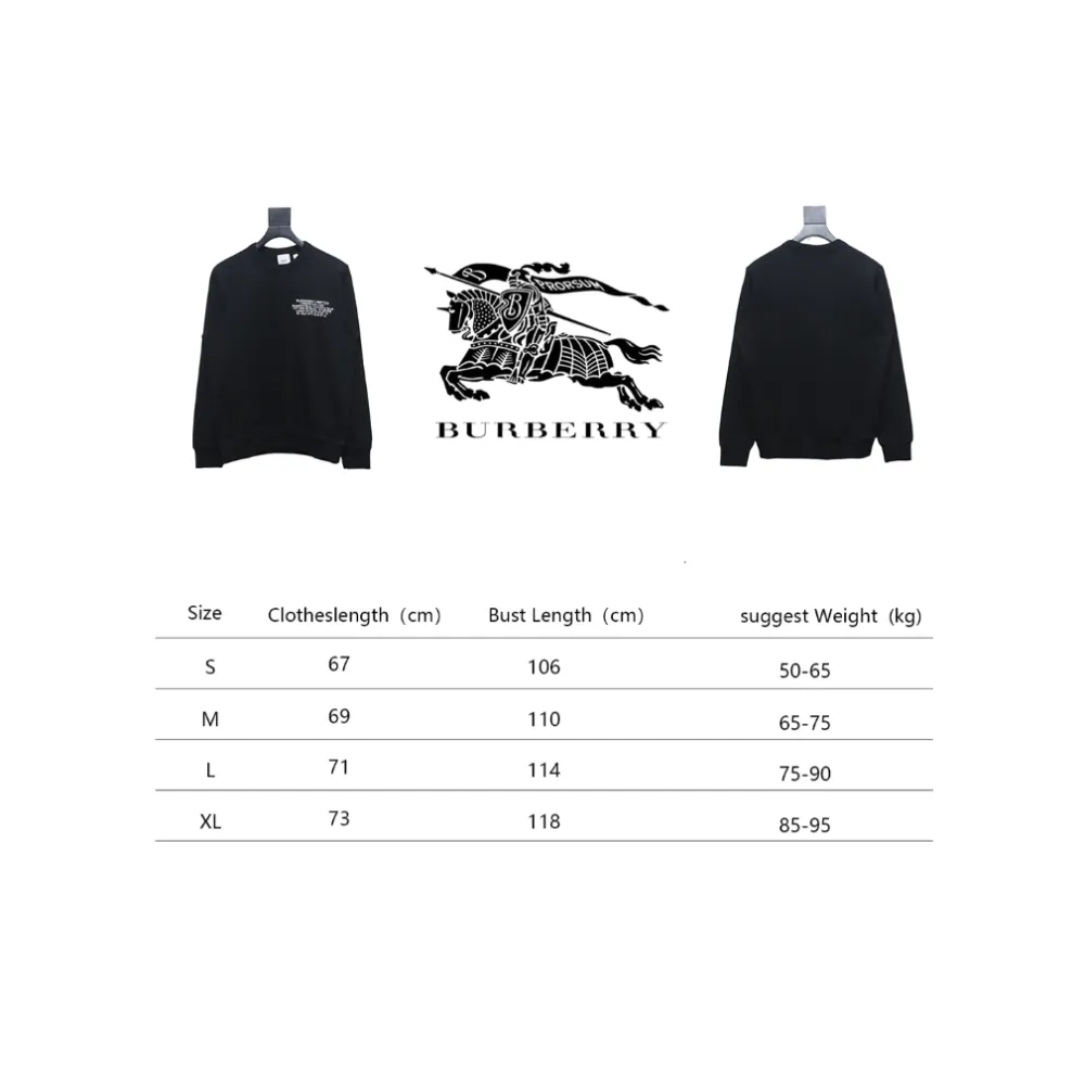 Top Quality  Burberry Limited Sweatshirt Black 