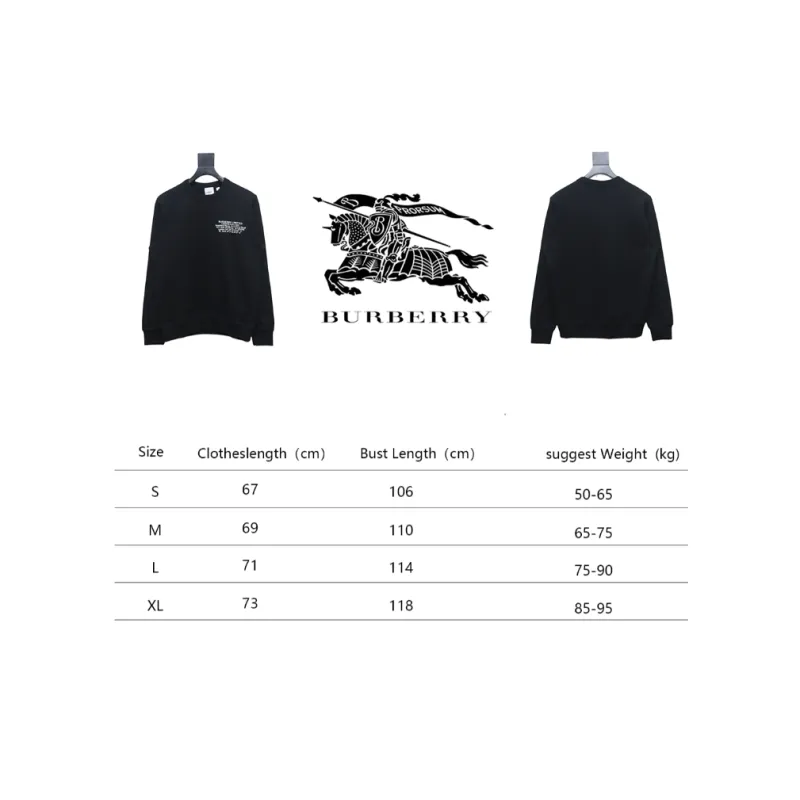 Top Quality  Burberry Limited Sweatshirt Black 