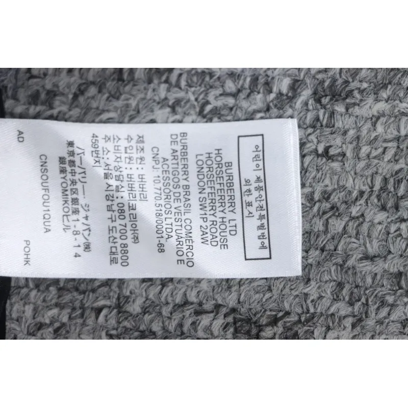 Top Quality Burberry Check Label Cotton Jogging Pants Black 