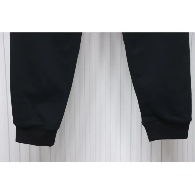 Top Quality Burberry Check Label Cotton Jogging Pants Black 
