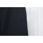 Top Quality Burberry Check Label Cotton Jogging Pants Black 