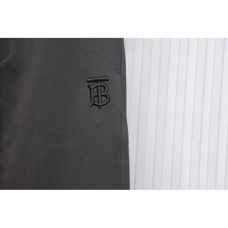Top Quality Burberry Check Label Cotton Jogging Pants Brown 