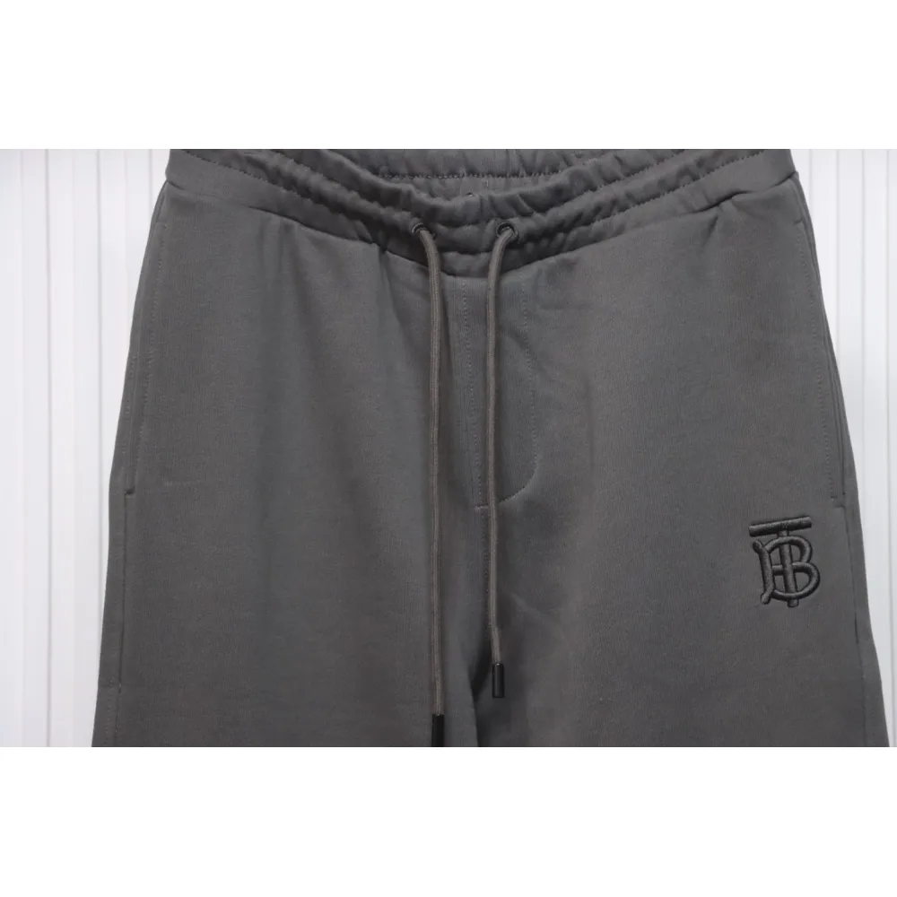 Top Quality Burberry Check Label Cotton Jogging Pants Brown 