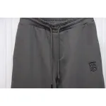 Top Quality Burberry Check Label Cotton Jogging Pants Brown 