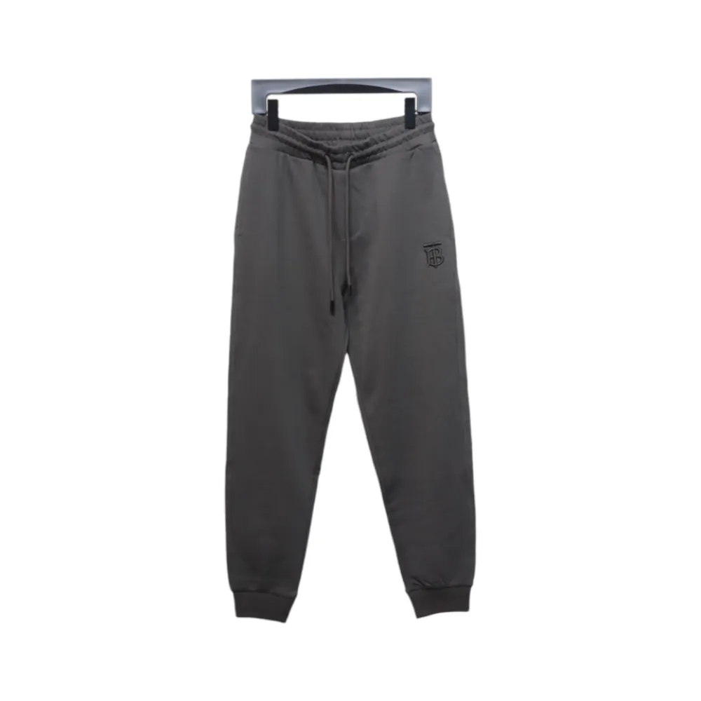 Top Quality Burberry Check Label Cotton Jogging Pants Brown 