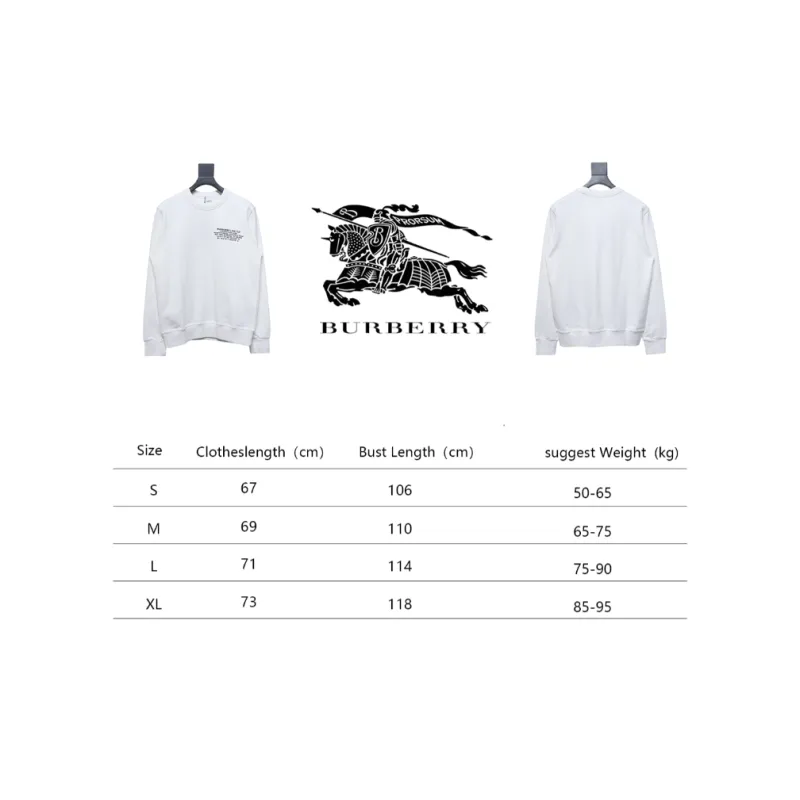 Top Quality Burberry Limited Sweatshirt White 