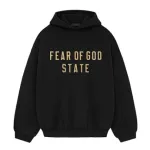 Top Quality Fear of God Essentials Fleece Hoodie Black 