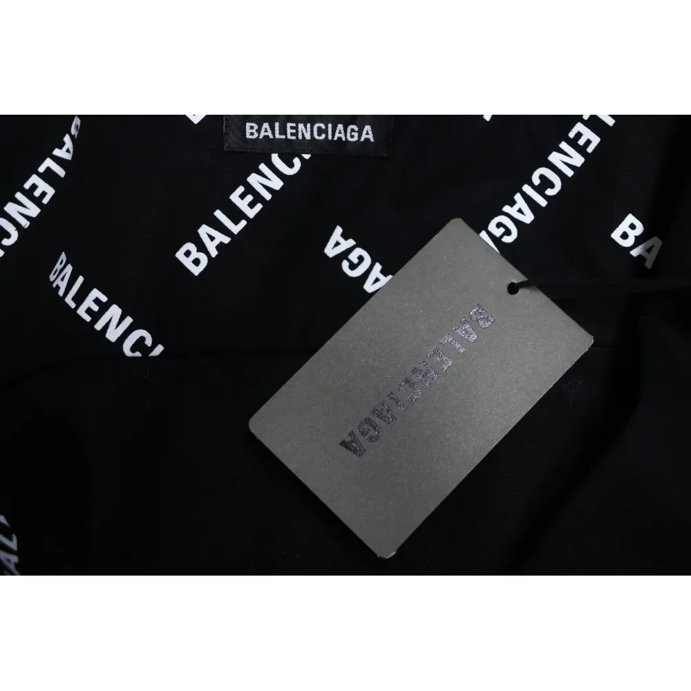 Top Quality Balenciaga Cross Twill Long Sleeve Shirt