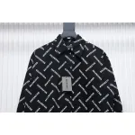 Top Quality Balenciaga Cross Twill Long Sleeve Shirt
