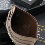  Top Quality Gucci Apricot Striped Ribbon Card Case