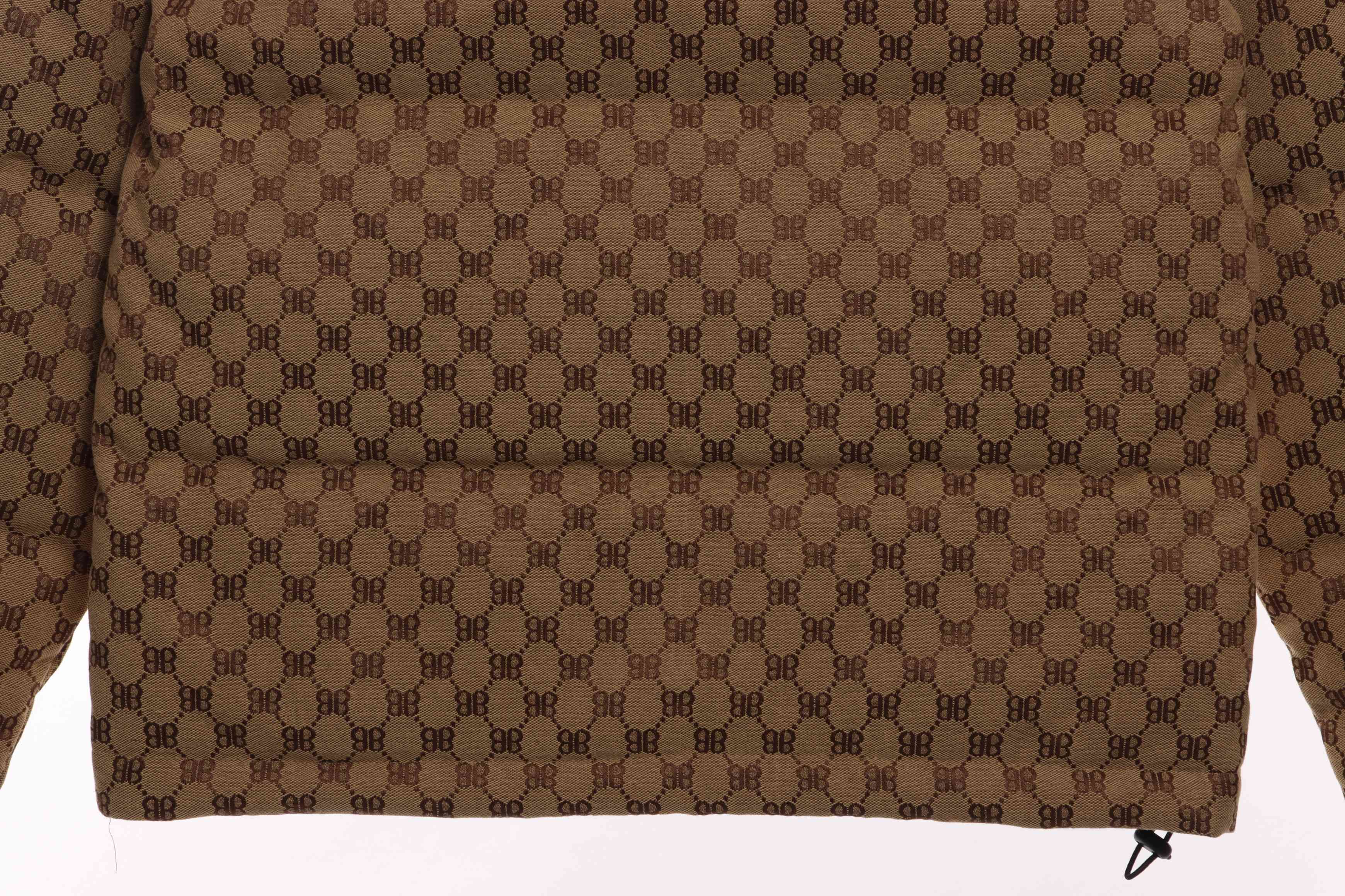 Top Quality     Balenciaga & Gucci Full-print jacquard down jacket 