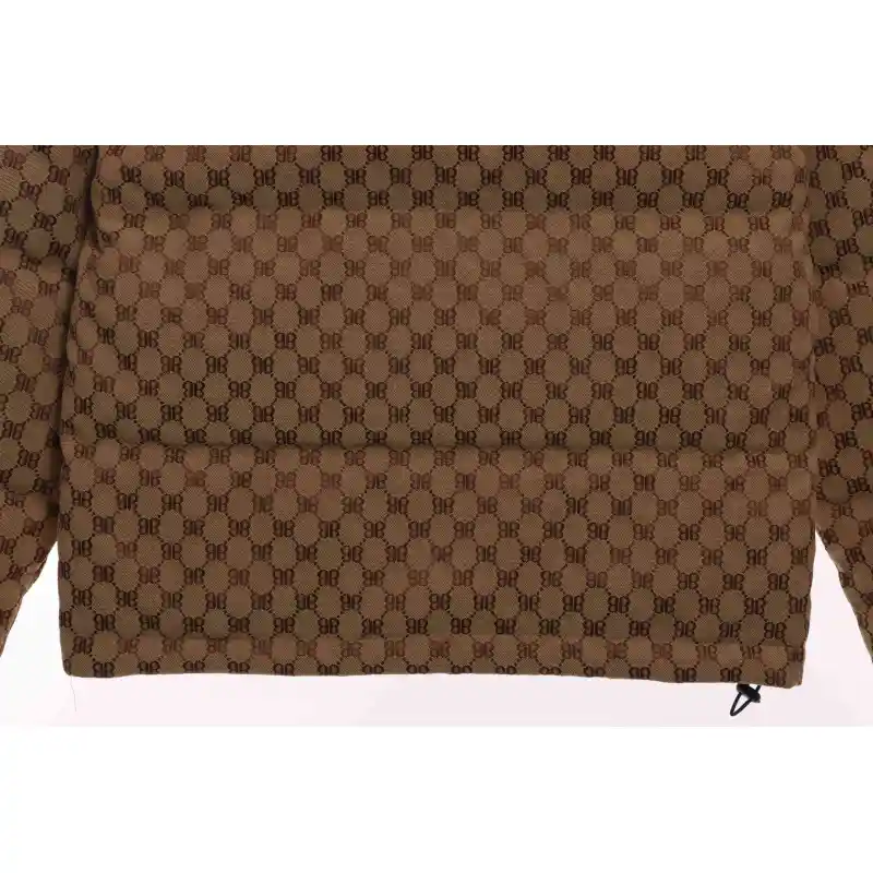 Top Quality Balenciaga & Gucci Full-print jacquard down jacket 