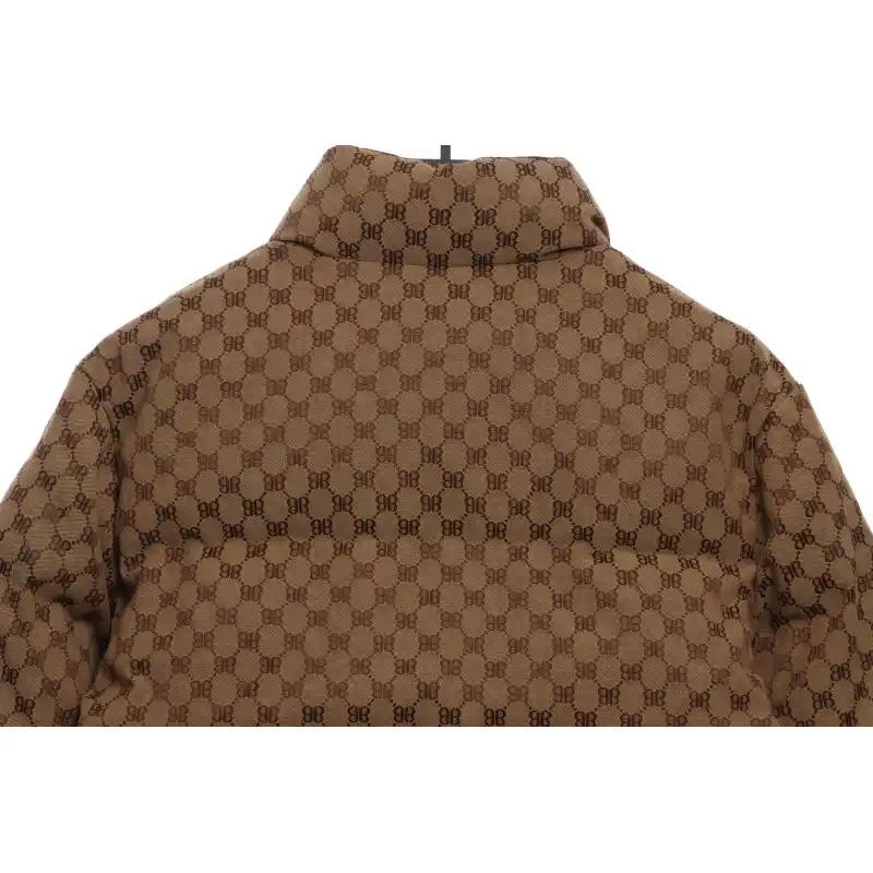 Top Quality Balenciaga & Gucci Full-print jacquard down jacket 