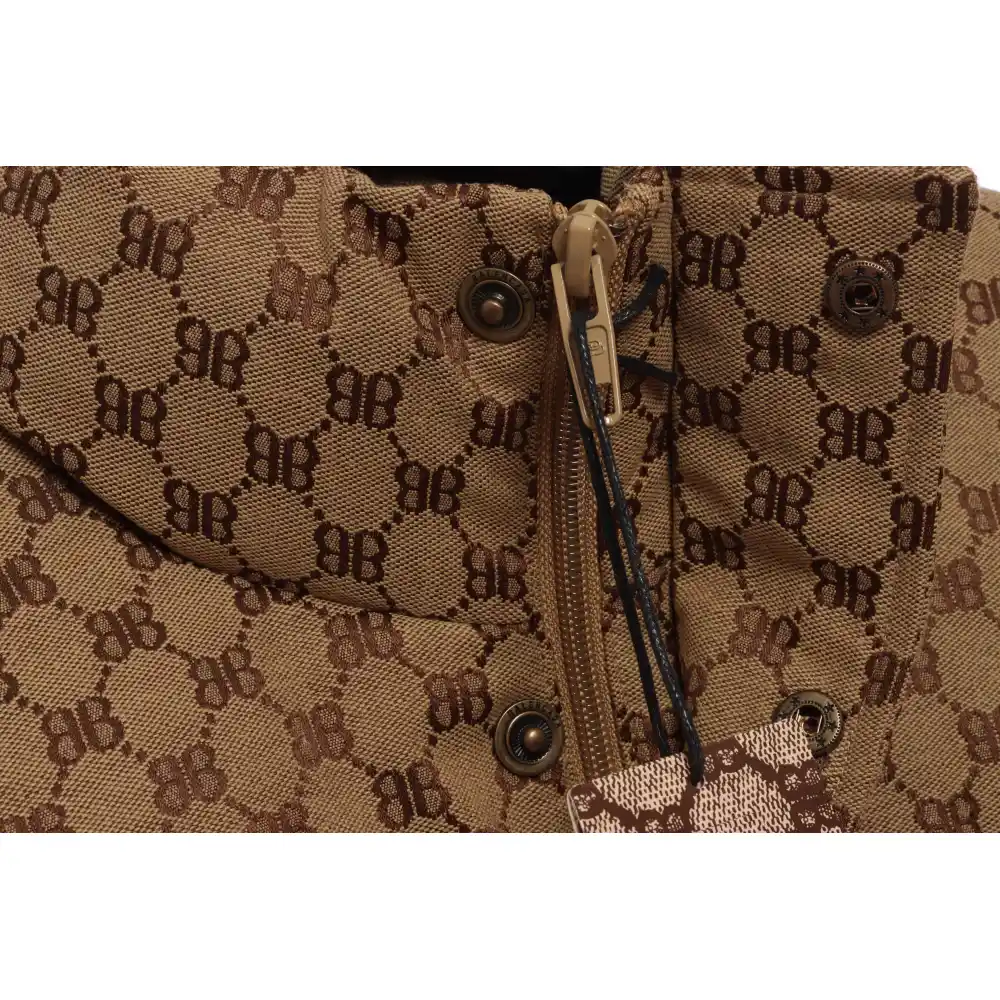 Top Quality Balenciaga & Gucci Full-print jacquard down jacket 