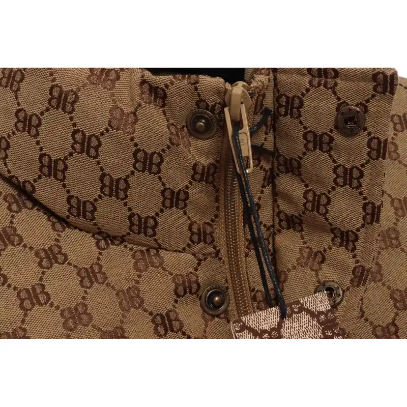 Top Quality Balenciaga & Gucci Full-print jacquard down jacket 