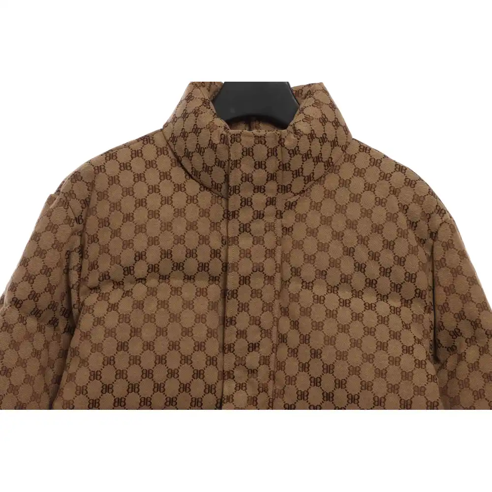 Top Quality Balenciaga & Gucci Full-print jacquard down jacket 