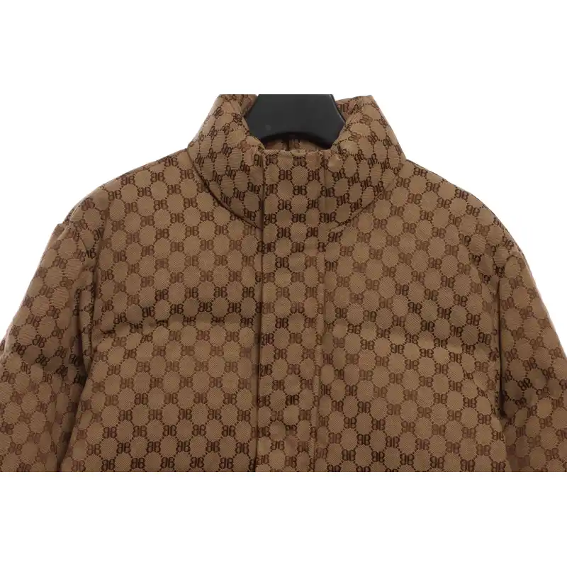 Top Quality Balenciaga & Gucci Full-print jacquard down jacket 