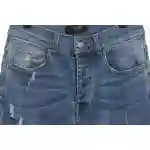 Top Quality AMIRI Washed blue ripped jeans