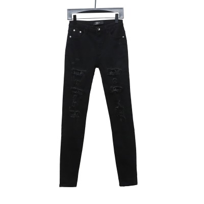 Top Quality AMIRI Ripped and diamante high street jeans 01
