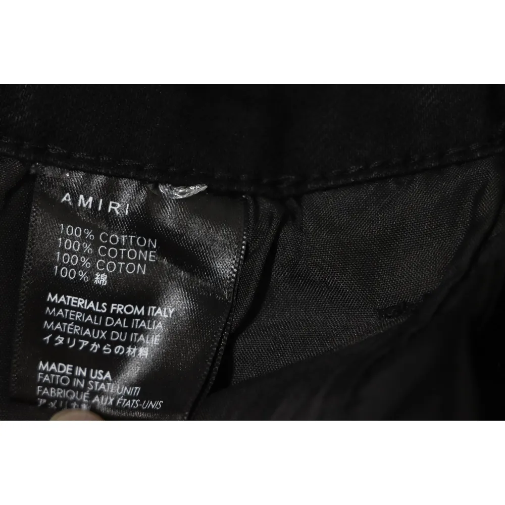 Top Quality AMIRI Ripped and diamante high street jeans