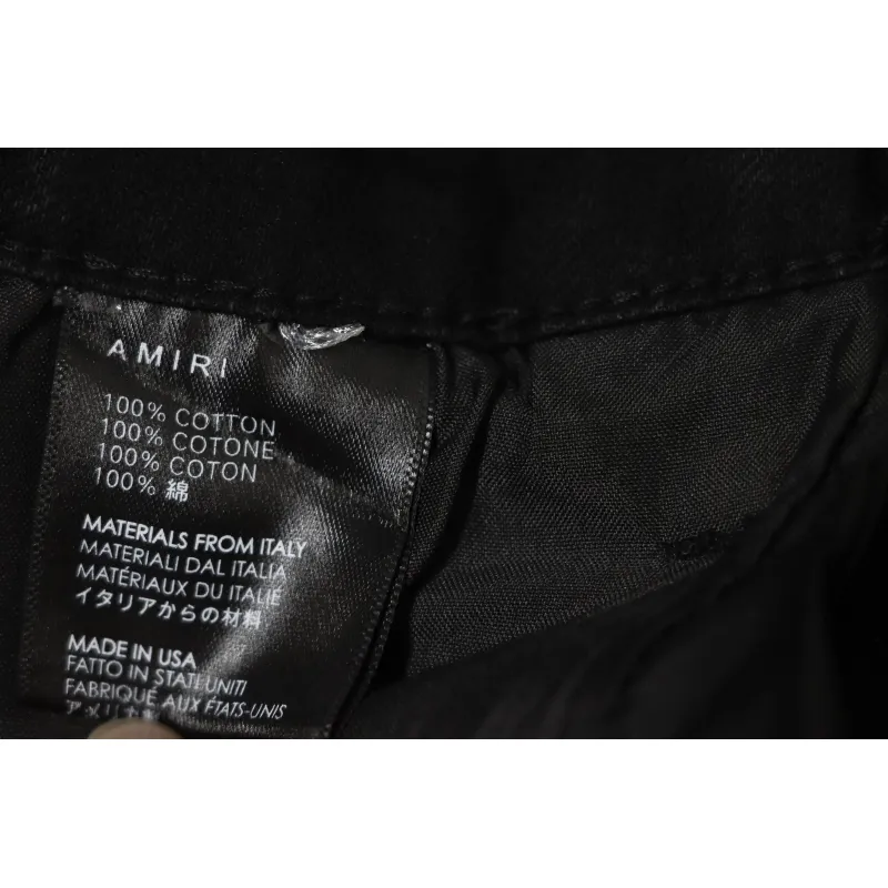 Top Quality AMIRI Ripped and diamante high street jeans