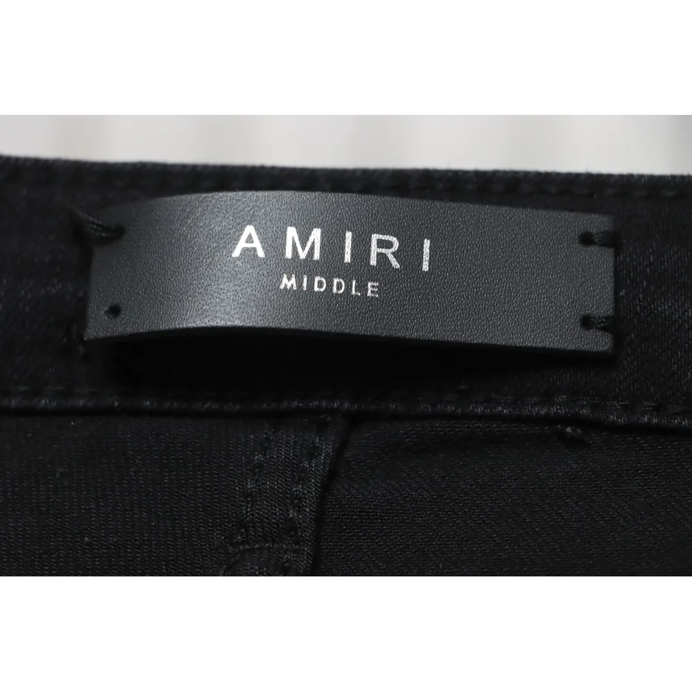 Top Quality AMIRI Ripped and diamante high street jeans