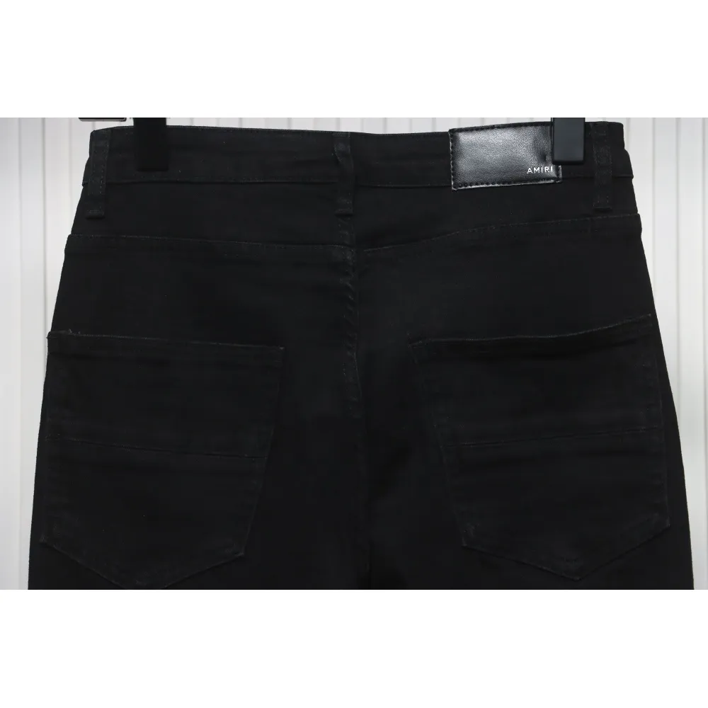 Top Quality AMIRI Ripped and diamante high street jeans