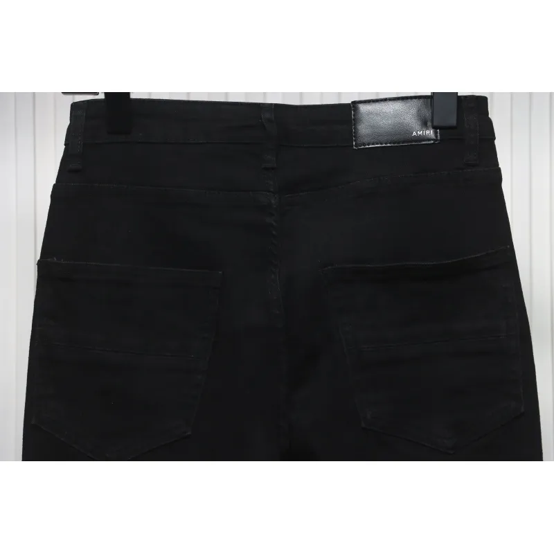 Top Quality AMIRI Ripped and diamante high street jeans