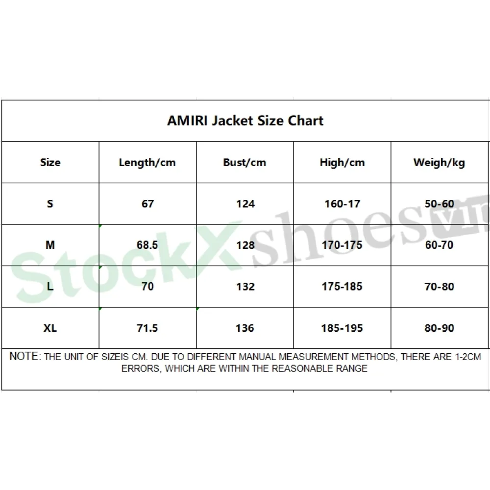 Top Quality AMIRI Classic Colour Block Sleeve Jacket 